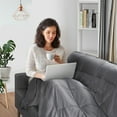 thumbnail image 1 of Gymax 7lbs Weighted Blankets Twin Size Cotton w/ Glass Beads, 1 of 10