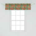 thumbnail image 2 of Ambesonne Leaf Window Valance, Oriental Nature Flourish, 54" X 12", Multicolor, 2 of 3
