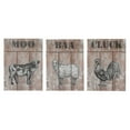 thumbnail image 1 of Wood Wall Sign With Metal Accent (Farm Animals) (Asstd) - Set of 3, 1 of 2