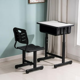 Children Desk Chair Set Adjust Blue Walmart Com