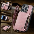 thumbnail image 1 of iPhone 13Pro Max Case Wallet Case Cover for Women Men Durable 2 in 1 Detachable Premium Leather with Card Holder Slots Magnetic Zipper Pouch Flip Lanyard Strap Wristlet, 1 of 6