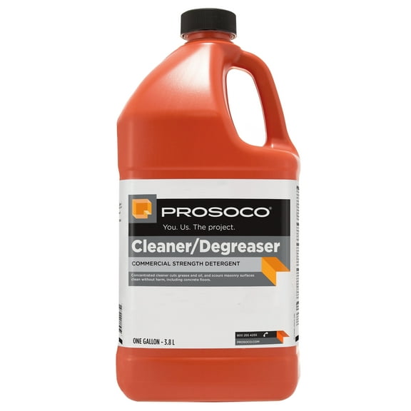 PROSOCO Cleaner/Degreaser - Concentrate|Removes widespread oil and grease films, adhesive tape residues and rubber tire marks and scuffs from concrete floors - Trusted by Professionals (1-Gallon)