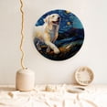 thumbnail image 5 of Balery Vintage Starry Sky Labrador A Print Bone China Decorative Plate Ceramic Dinner Plates Art Crafts with Display Stand-6in, 5 of 6