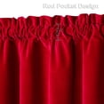 thumbnail image 3 of 2 Pcs Tier Curtain, Rod Pocket Soft Luxury Velvet Shading Small Curtain, 3 of 8