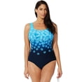 thumbnail image 1 of Swimsuits For All Women's Plus Size Chlorine Resistant Tank One Piece Swimsuit 16 New Turq, 1 of 5