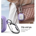 thumbnail image 5 of Suritch Case for Samsung Galaxy Buds3 / Buds3 Pro / Buds3 FE with Carabiner, Cleaning Kit and Removal Tool, Purple, 5 of 6