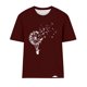 thumbnail image 4 of Blusas para las Mujeres Casual Impreso Cuello en V Manga Corta Suéter, Ligero Y Elegante Tops Cortos para las Mujeres, 4 of 4