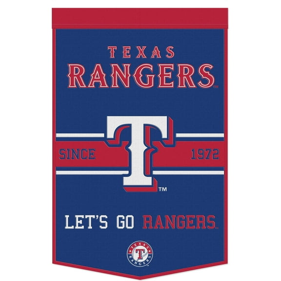 WinCraft Texas Rangers 24" x 38" Primary Logo Banner