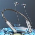 thumbnail image 2 of Neck-Hanging Bluetooth 5.3 Metal Headphones, Digital Display Earphones, In-Ear Sports Earphones, Noise Canceling Call Headphones, Long Battery Life Gaming Wireless Earphones, 2 of 8