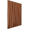thumbnail image 2 of Ekena Millwork 19 5/8"W x 19 5/8"H Shoreline EnduraWall Decorative 3D Wall Panel, Bright Coat Copper (12-Pack for 32.04 Sq. Ft.), 2 of 6