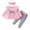 Pink-C, variant on 2025 Puawkoer Girls' Top and Pants 1pc top + pants Baby Going Home Outfit Girl Baby Girl onsies Baby Girl Clothes Baby Girl Winter Clothes Spearmint Baby Kid DIY Hand Painted Homewear Set Colouring
