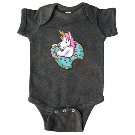 

Inktastic Unicorn Donut Gift Baby Boy or Baby Girl Bodysuit