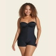 thumbnail image 5 of Women's Leonisa 018678N PowerSlim Open Bust Boyshort Body Shaper (Black XL), 5 of 8
