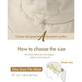 thumbnail image 3 of Sun Hats for Women Gardening Hat Wide Brim Ponytail Beach Sun Protection Breathable Cotton Summer Hat with Fold-Up Brim, 3 of 16