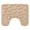 Beige, variant on Oiur Toilet Floor Mat Wear Resistant Super Absorbent Non-Slip Design Decorative Bathroom U-shaped Floor Mat,Black
