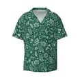 thumbnail image 6 of Kdxio Men's Hawaiian Shirt for Men Short Sleeve Shirt Green Christmas Summer Casual Holiday Beach Button Down T-Shirts, 6 of 7