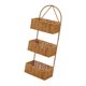 thumbnail image 5 of Cesta colgante tejida con asa, cesta organizadora decorativa de ratán para almacenamiento. Rectángulo de 3 capas, 5 of 9