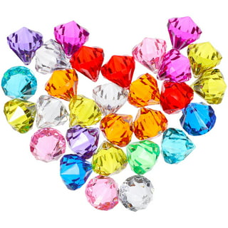 Richness Pirate Treasure Jewels Jumbo Bling Diamonds Multi-Colored Treasure for Pirate Party Pack of 80pcs