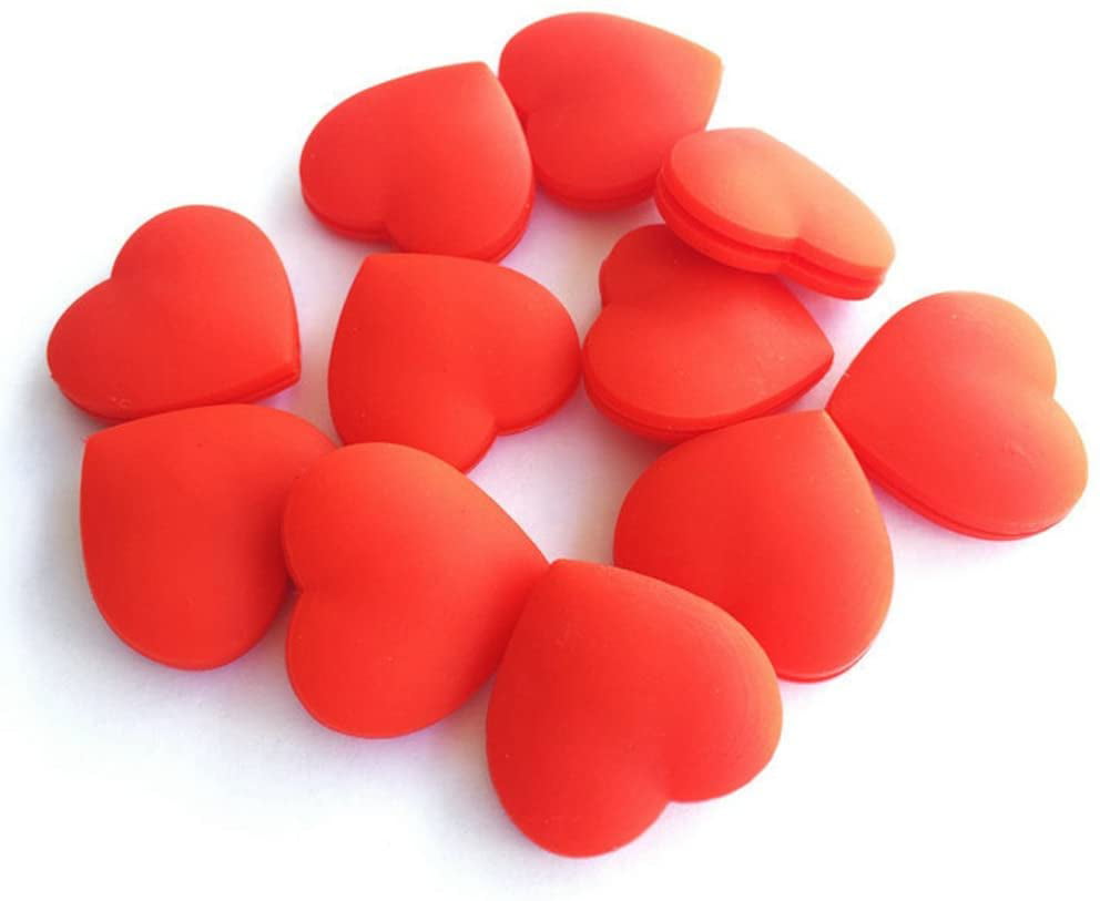 6pcs Silicone Tennis Racket Dampeners Vibration Shock Absorber Heart Shape 