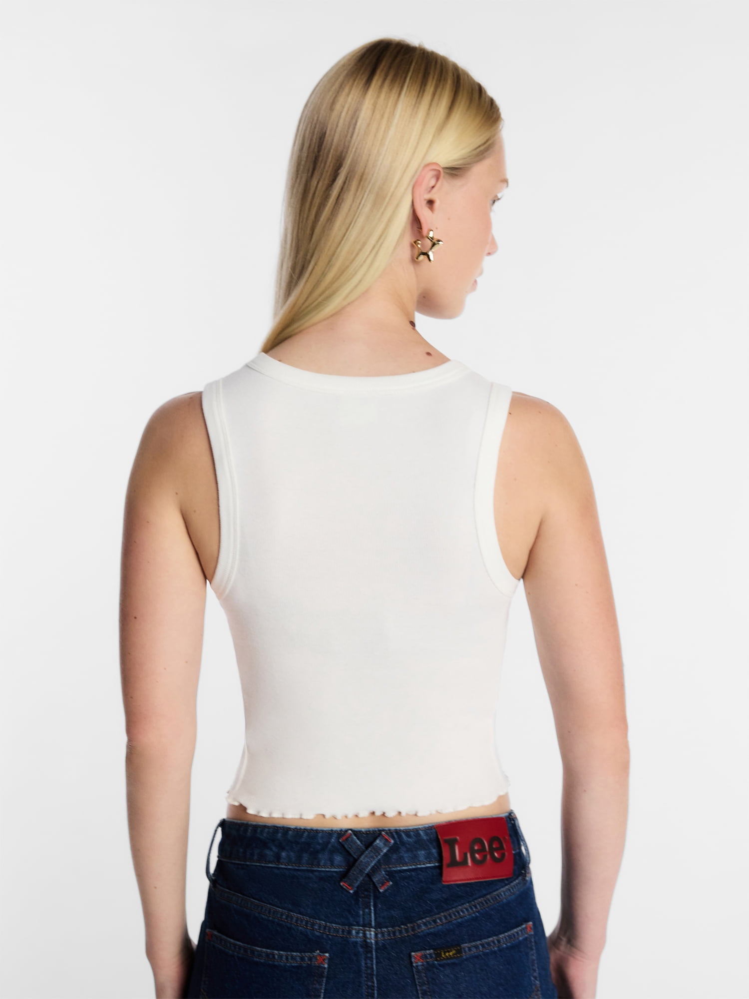 Kacey Lee Women's Graphic Cutaway Tank Top, Sizes XS-XXL