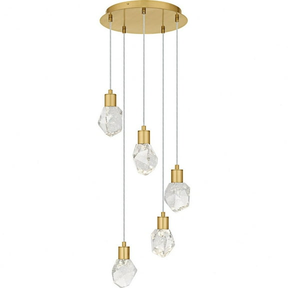 PCSKY1812BRG Quoizel Lighting Skye - 37W LED Pendant-7 Inch Tall and 14.5 Inch Wide