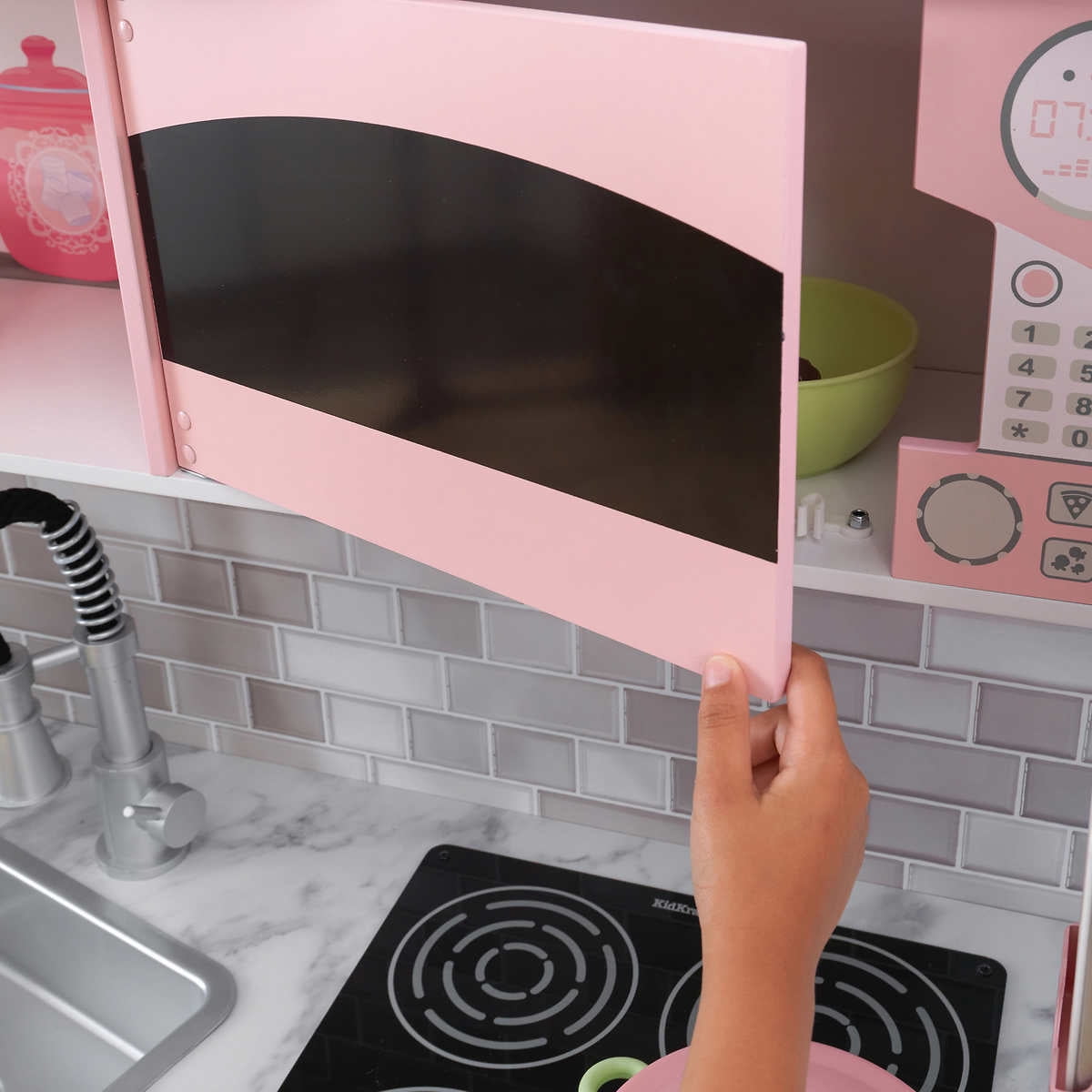kidkraft large play kitchen pink