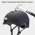 thumbnail image 4 of Equitación De Pvc + Eps 750Mah Casco De Ciclismo Con Linterna Casco Protector De Bicicleta Cómodo Protector De Cabeza Casco Deportivo Impermeable Para Bicicleta De Montaña Cabeza De Adultos Sweethay OD010693-02, 4 of 7