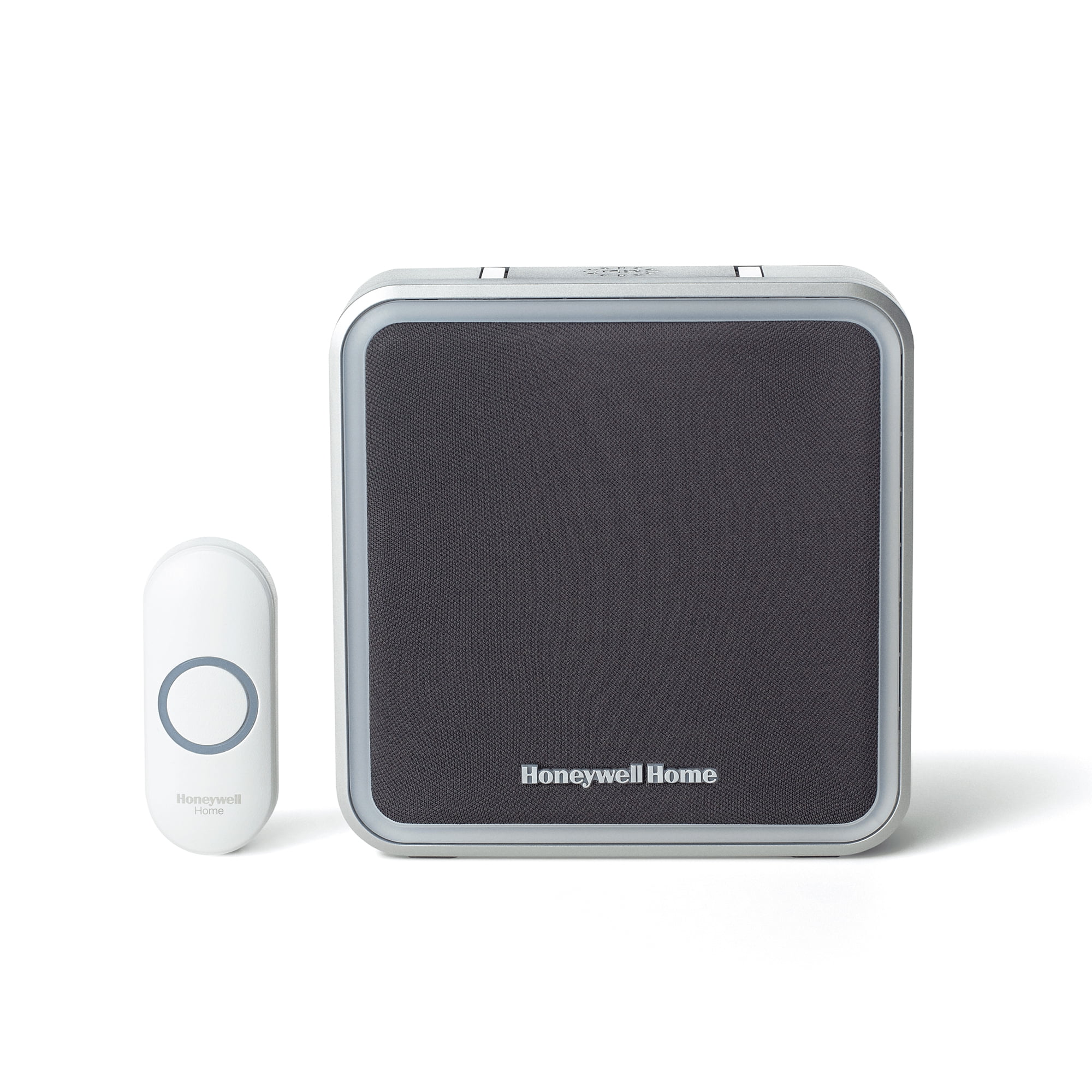 Honeywell 200m Wireless Doorbell kit with Visitors Brass on Honey Plinth