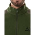 thumbnail image 4 of Realtree Men's Raglan Long Sleeve Quarter Zip Fleece Pullover Hunting Shirt, Size Small to 2XL, 4 of 5