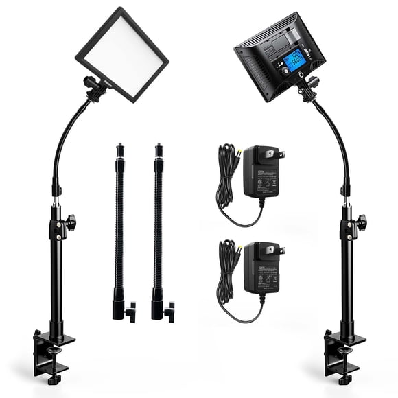 Kit de 2 luces LED para video Dazzne bicolor regulables de 16 W