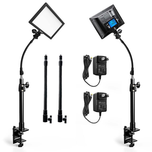 Kit de 2 luces LED para video Dazzne bicolor regulables de 16 W
