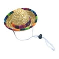 thumbnail image 4 of Sombrero de paja para perros y mascotas, sombrero informal para mascotas, sombrero de playa, accesorios para fotos elegantes, primavera pequeña portát A, 4 of 8