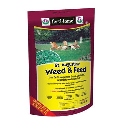 Ferti-Lome St. Augustine 15-0-4 Weed and Feed For Zoysia, Zoysia, Augustine 32 lb. 5000 sq. ft. - Case Of: 1; Each Pack Qty: (The Best Weed And Feed For St Augustine Grass)