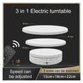 thumbnail image 2 of Electric Rotating Visualizer 360° Turntable 3 Speeds Regulation USB Charge Display Stand For Video Shooting Prop Jewelry Shoes ,Quiet and Smooth, 2 of 7