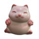 thumbnail image 2 of Estatua de gato decorativa de cerámica para casa de té, dormitorio, estudio A, 2 of 9