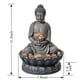 thumbnail image 2 of Fuente de Buda de mesa GOSSI de 28,4 cm de altura con luz reflectante, 2 of 9