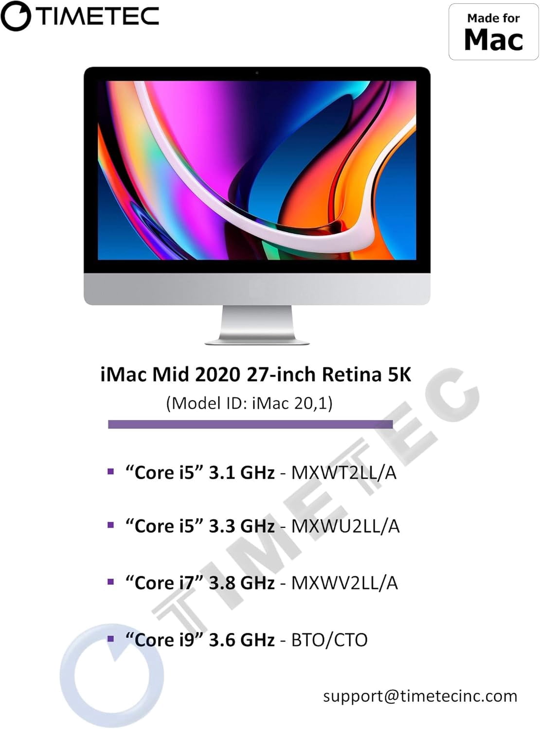 Timetec Hynix IC 8GB Compatible for Apple 2019 iMac 27-inch w/Retina 5K Display, Late 2018 Mac Mini DDR4 2666MHz PC4-21300 1Rx8 CL19 1.2V SODIMM Memory RAM Upgrade (8GB)