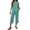 45#Cyan, variant on Summer Outfits Two Piece Sets for Women Capri Set Casual Summer Wide Leg Crop Pants and Top Matching Suits Light Gray L