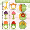 thumbnail image 5 of Sperric Teethers for Babies 0-6 Months - Newborn Infant Baby Chew Teething Toys - Freezer Safe Silicone Baby Teether - Fruits & Animal, 5 of 5