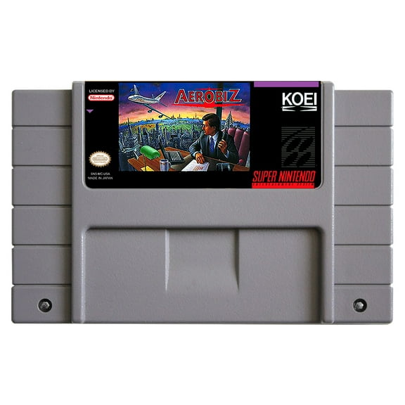 SNES Games Cartridge Aerobiz