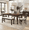 60" Brown & Black, variant on Merluxy 6 Piece 60" Solid Wood Dining Table Set, for Kitchen, Dining Room, Brown & Cream