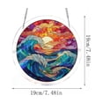 thumbnail image 3 of Stained Glass Suncatcher Acrylic Puzzle 83 Piece Adult Puzzle, Puzzle Suncatcher Window Hanging Spring Decor Nature Lover Gift Bird Lover Gift One Pack, 3 of 7