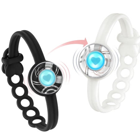 Totwoo Long Distance Touch Bracelets, Vibration & Light up for Love -Pair of Couples Bracelets |Unique Long Distance Relationship Gifts for Girlfriend Mother and Daughter Bluetooth Pairing Jewelry
