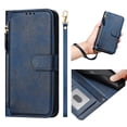 thumbnail image 3 of For Samsung Galaxy Case,Solid Color Zipper Flip Wallet PU Leather with Stand and 7 Card Slot Phone Case For Samsung Galaxy S25 S24 S23 S22 S21 S20 A12 A13 A14 A15 A16 A06 A36 A26 A56 A54 A32 A34 A33, 3 of 30