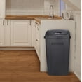thumbnail image 4 of Mainstays Kitchen Trash Can, 13 Gallon Plastic Garbage Bin with Swing Top Lid, Black, 4 of 11