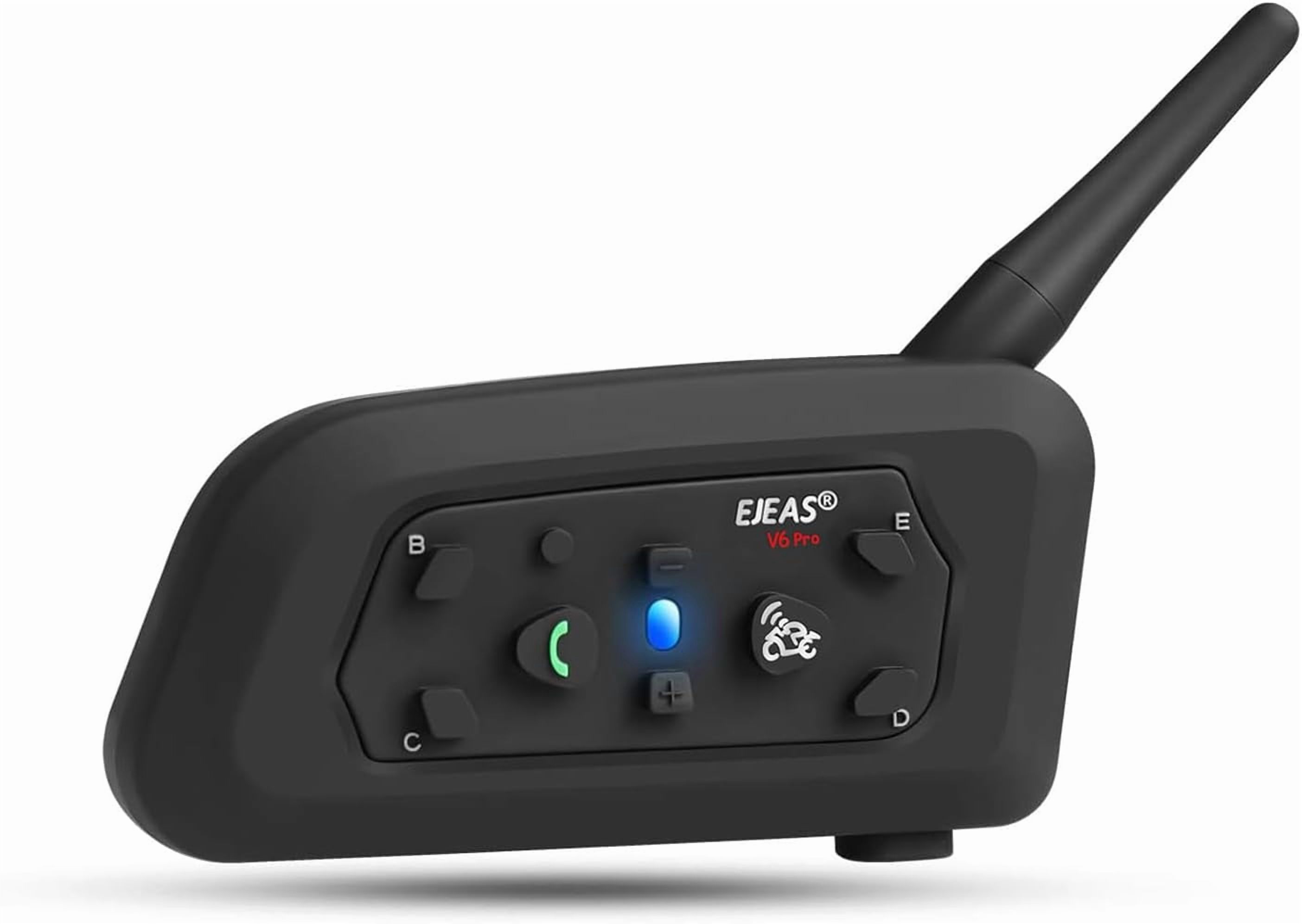 EJEAS Motorcycle Helmet Bluetooth Headsets 2-Way 1200M Motorbike Intercoms Communication System 3PC