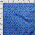 thumbnail image 2 of oneOone Polyester Lycra Medium Blue Fabric Batik Craft Projects Decor Fabric Printed By The Yard 56 Inch Wide, 2 of 4