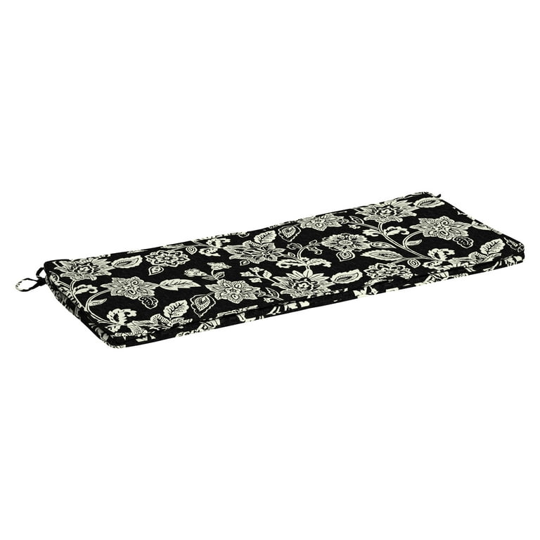 Arden Selections ProFoam Essentials 46 x 18 x 3.5 Inch Outdoor Bench Cushion Ashland Black Jacobean Walmart