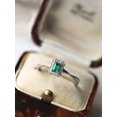thumbnail image 1 of 1pc Geometric Red Diamond Ring Retro For Women S925 Sterling Silver Square Halo Fine Jewelry Gift Ladies Jewelry For Promise Ring, 1 of 4