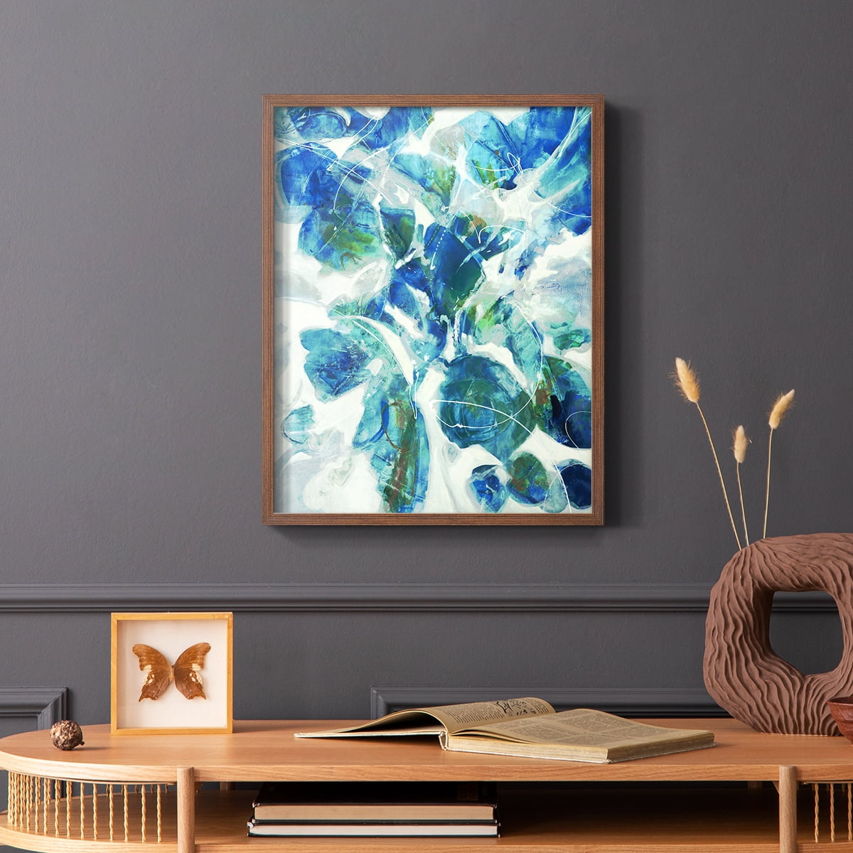 Winding Road Framed Print - Solid Wood in Single Picture Frame Solid Wood 2 Framed Print